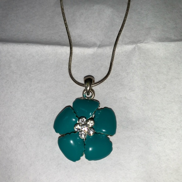 Turquoise Necklace and Earrings Set - Picture 2 of 6